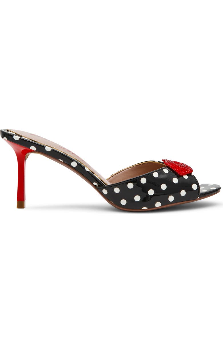 Betsey Johnson Casidy Sandal, Alternate, color, White/ Black Polka Dot
