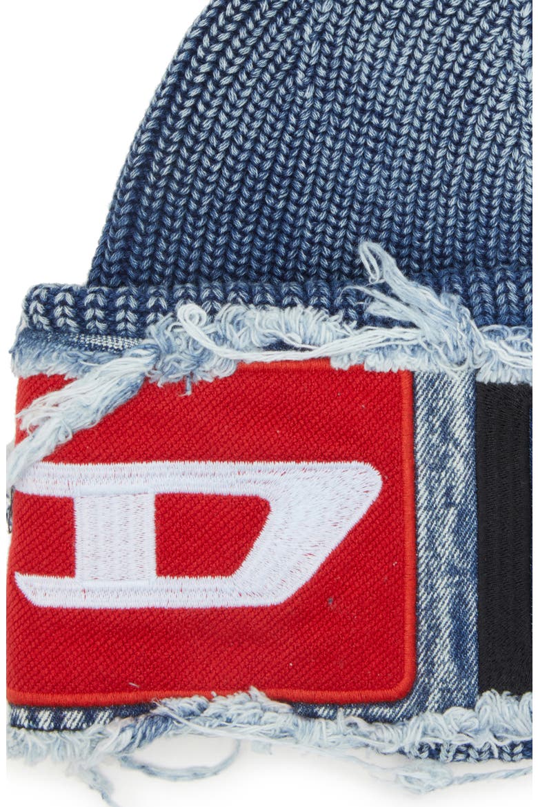 K-Frok Fray Cuff Beanie, Alternate, color, PEACOAT BLUE