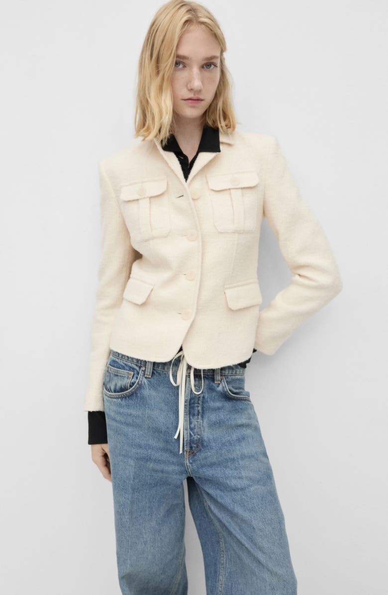 MANGO Odette Wide Leg Jeans, Alternate, color, 