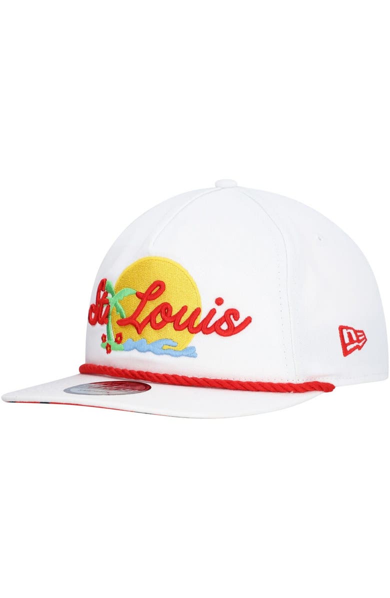 New Era Men's New Era White St. Louis Cardinals Paradise Golfer Adjustable Hat, Alternate, color, White