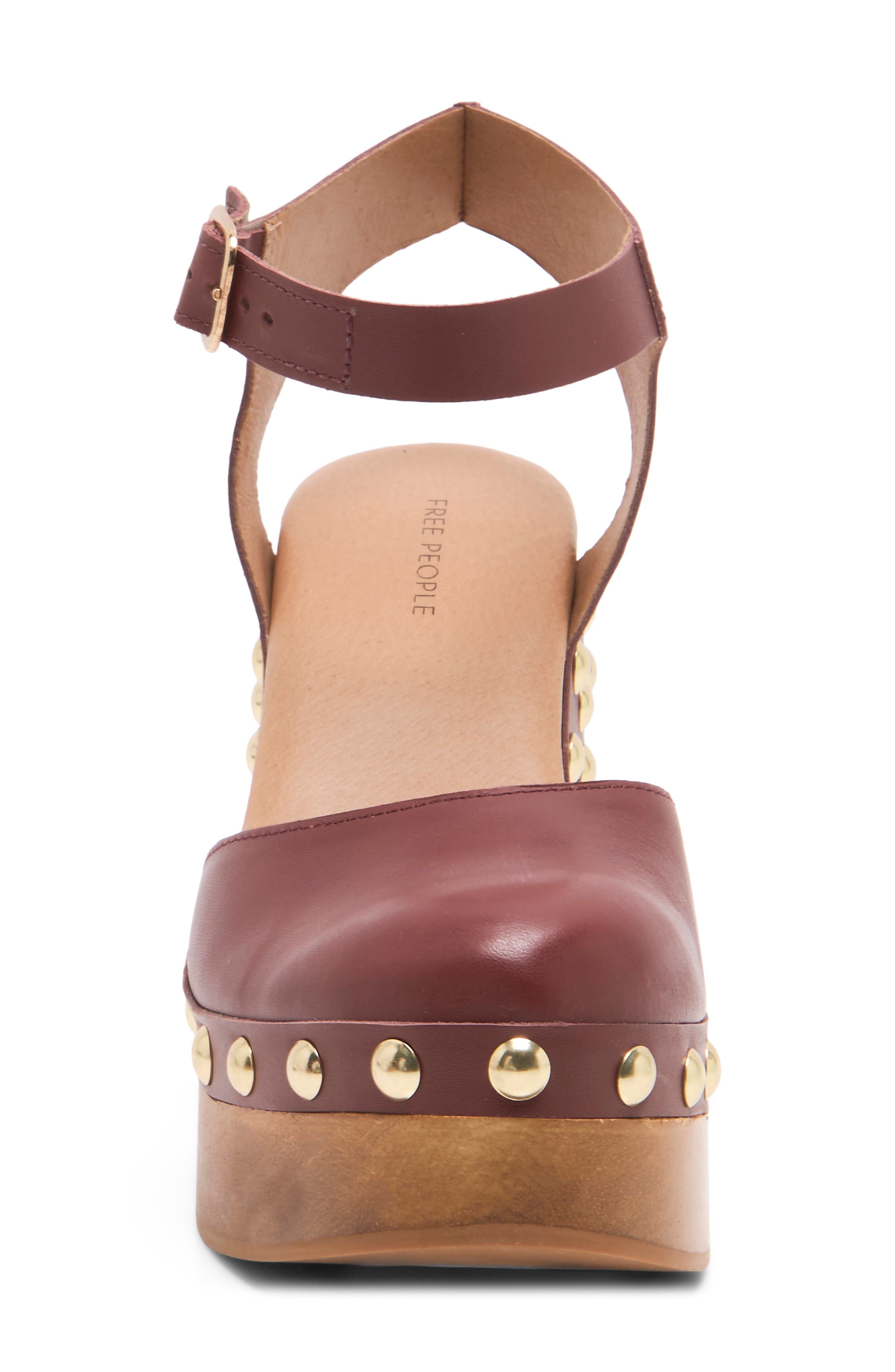 Cecelia Studded Platform Pump, Alternate, color, MAHOGANY AMBER