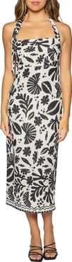 Lost + Wander Tropical Bliss Halter Midi Dress