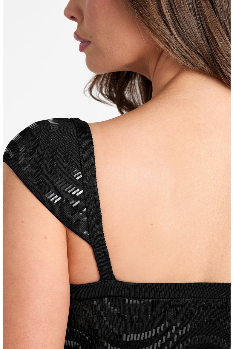 Larissa Beaded Minidress, Alternate, color, BLACK-BLACK