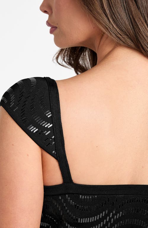 Marciano Larissa Beaded Minidress In Black