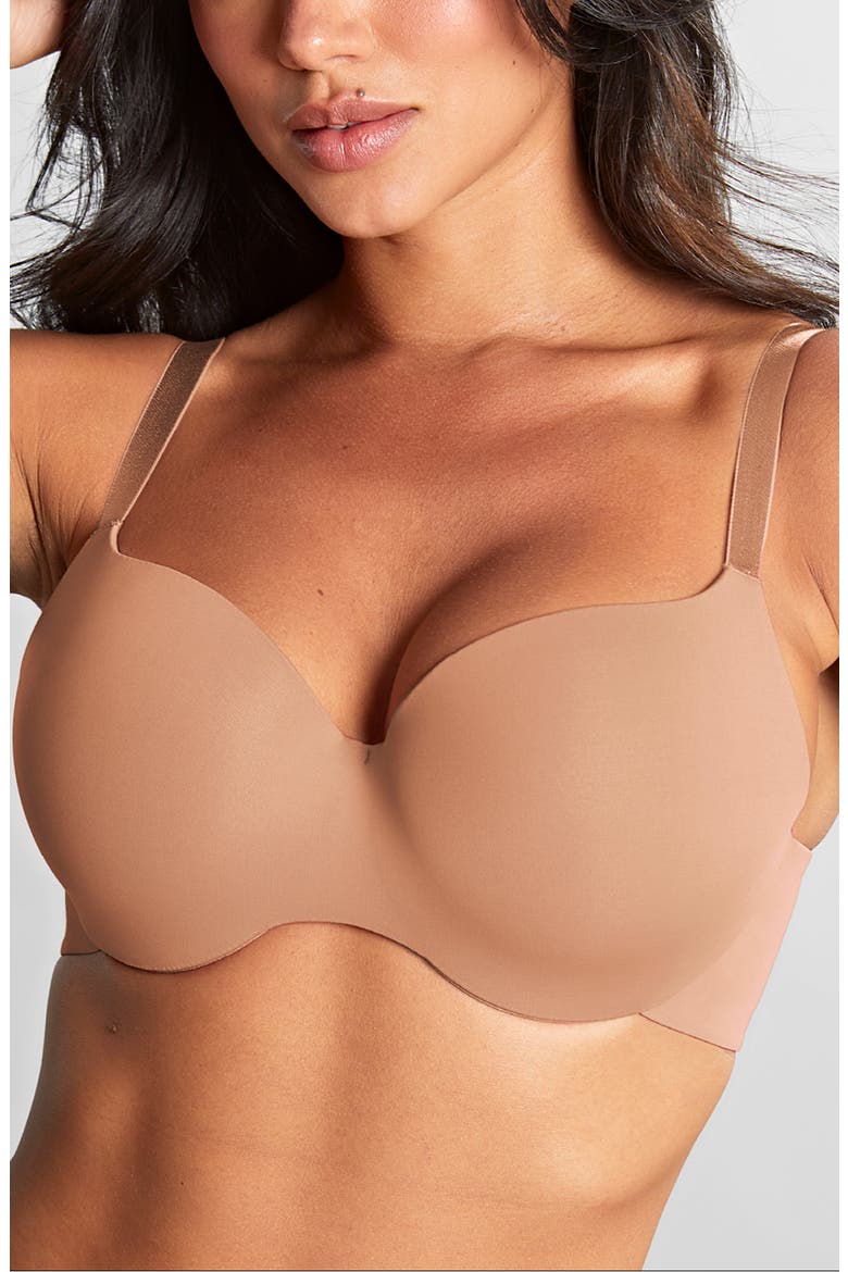 365 Underwire Smooth & Seamless T-Shirt Bra, Main, color, HONEY