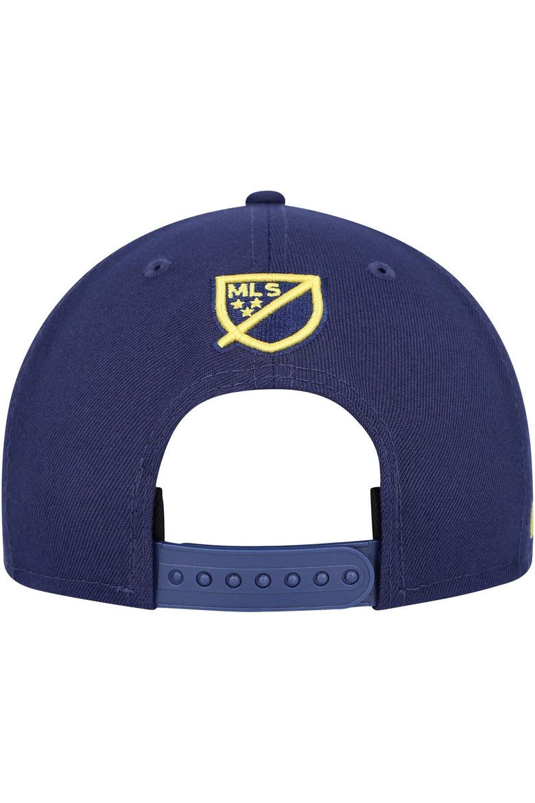 Men's New Era Navy Nashville SC Kick Off 9FIFTY Snapback Hat, Alternate, color, Navy