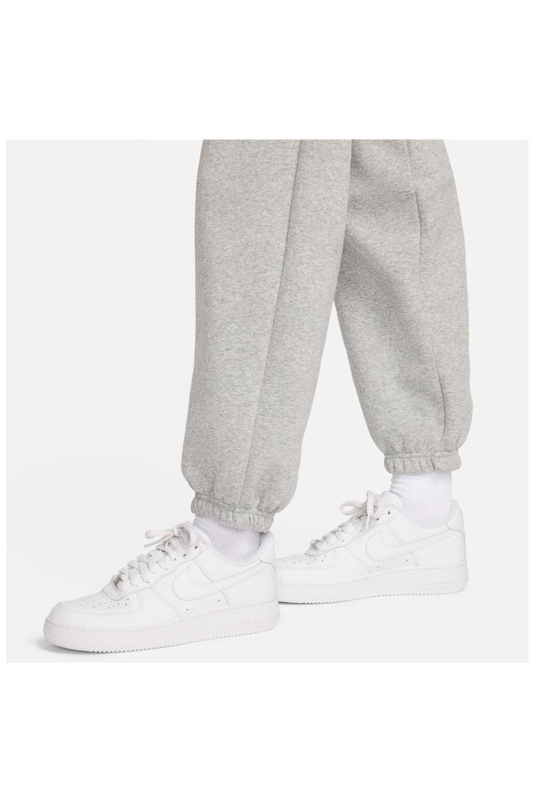 Sportswear Phoenix Fleece High-Waisted Oversized Sweatpants, Alternate, color, 063 DK GREY HEATHER/ SAIL