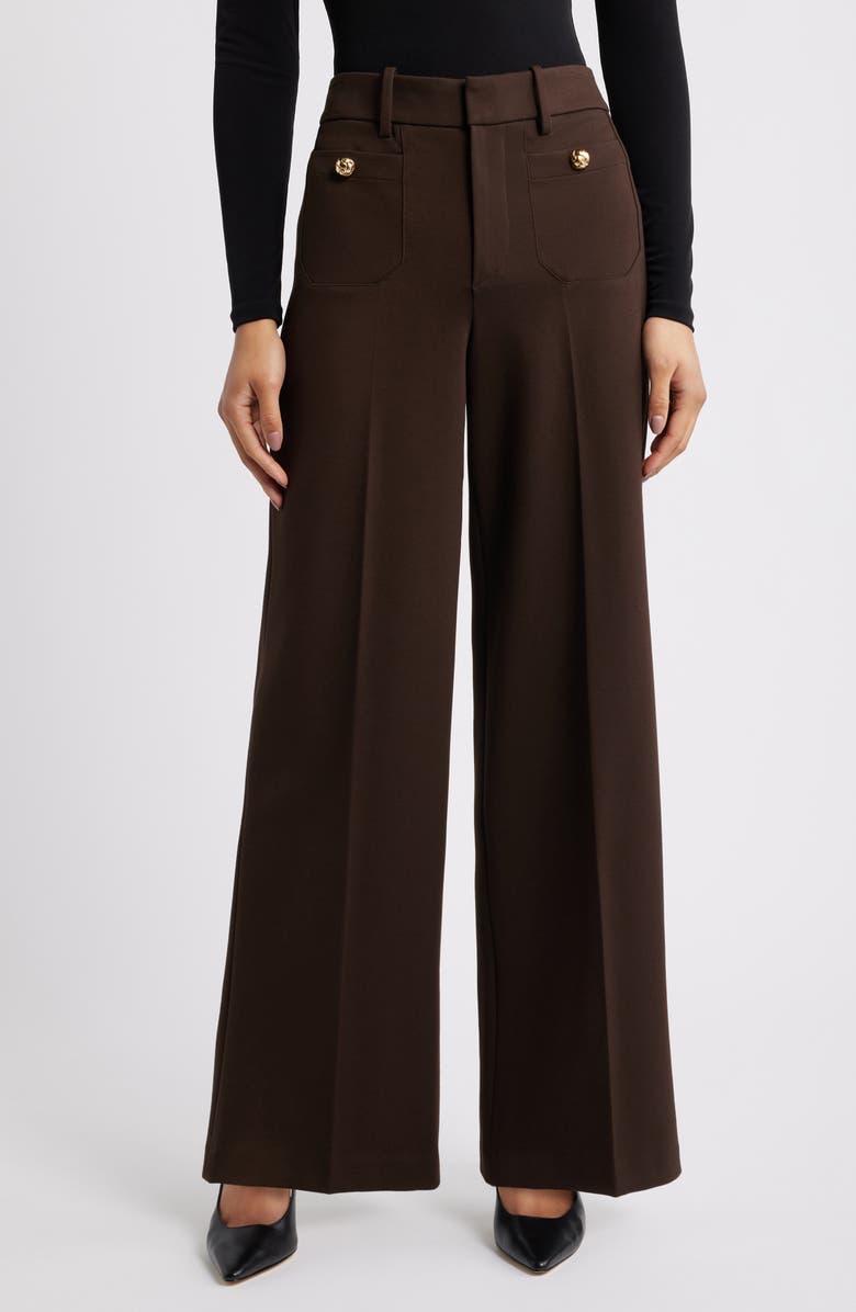FRAME The Modernist High Waist Wide Leg Pants, Main, color, Americano