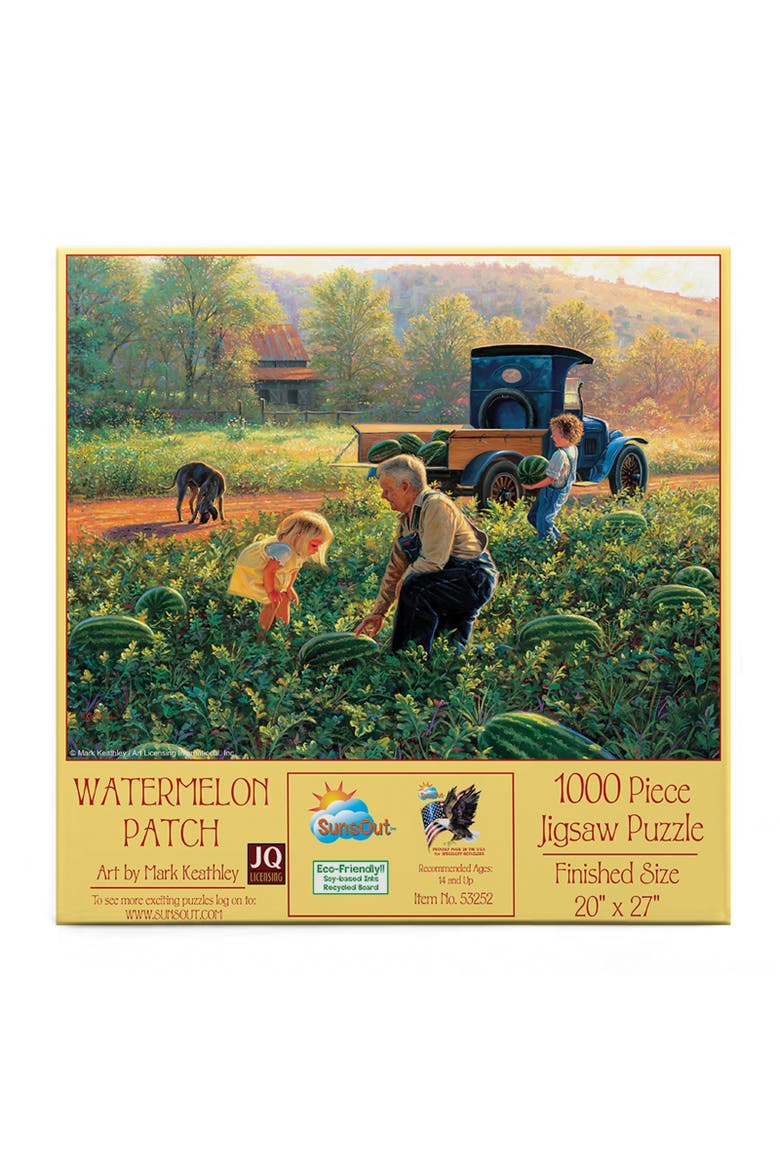 Watermelon Patch 1000 piece Jigsaw Puzzle for Adults, Alternate, color, Multicolor