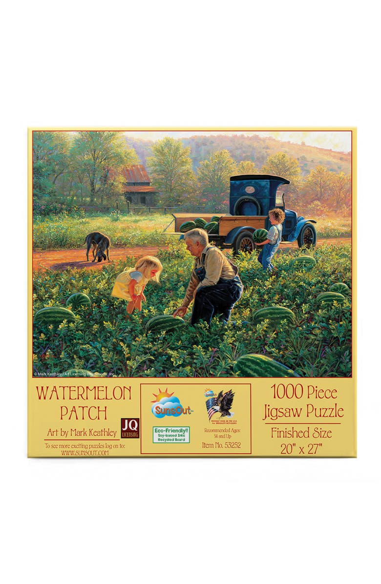 Sunsout Watermelon Patch 1000 piece Jigsaw Puzzle for Adults, Alternate, color, Multicolor