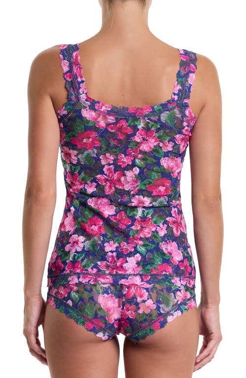 Hanky Panky Printed Signature Lace Classic Cami In Tis The Season Blue