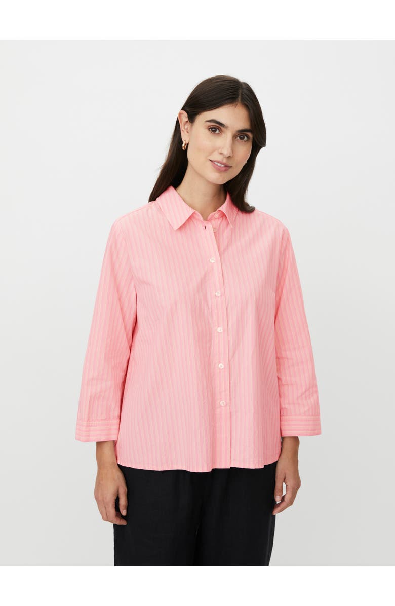 Masai Copenhagen MaIsalina Striped 3/4 Sleeve Shirt, Main, color, Rosebloom