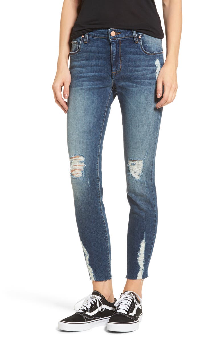 BP. Decon Distressed Skinny Jeans, Main, color, 