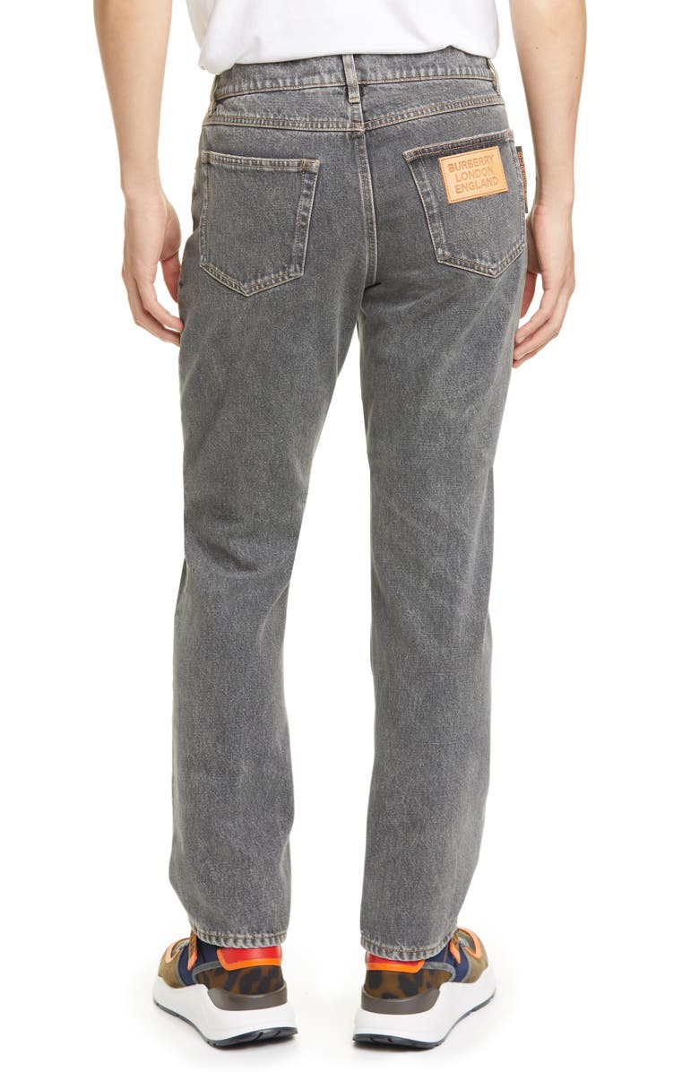 Burberry Straight Leg Jeans, Alternate, color,