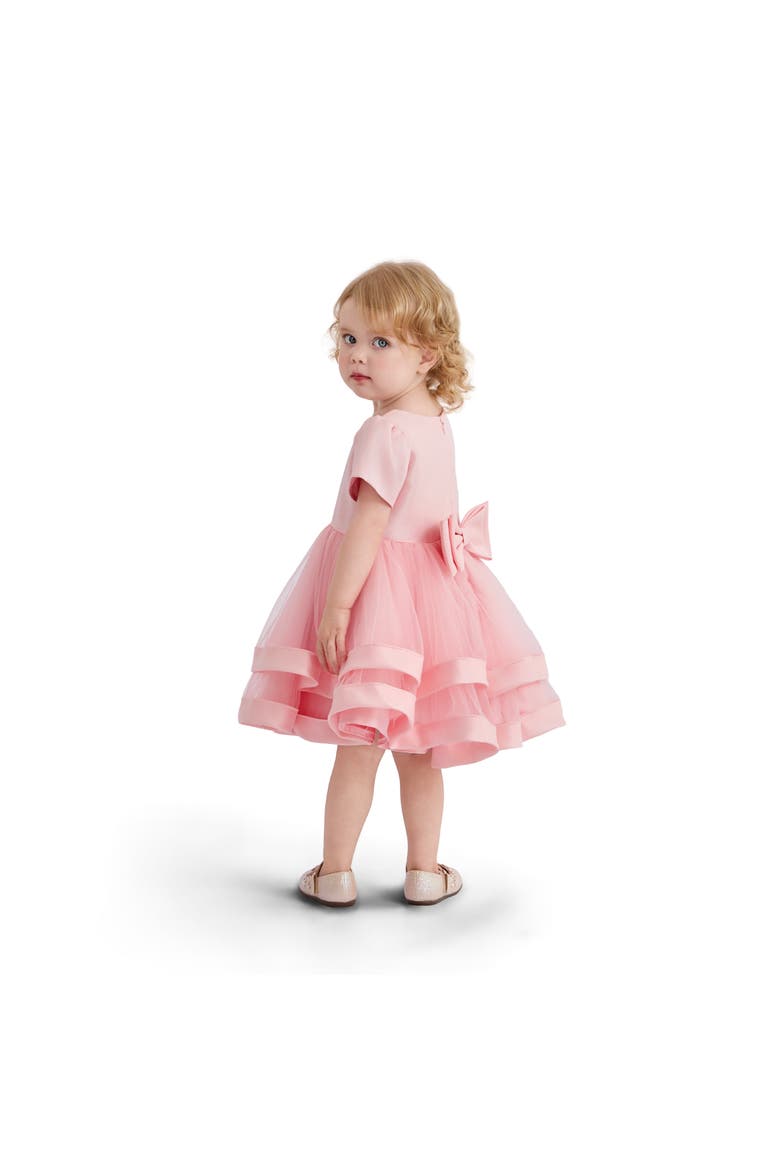 Satin Bow Dress, Alternate, color, Pink