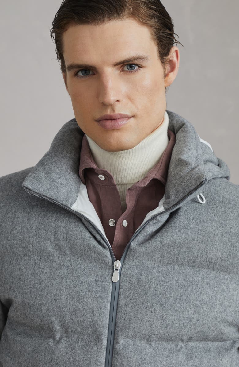 Brunello Cucinelli Wool beaver down jacket, Alternate, color,