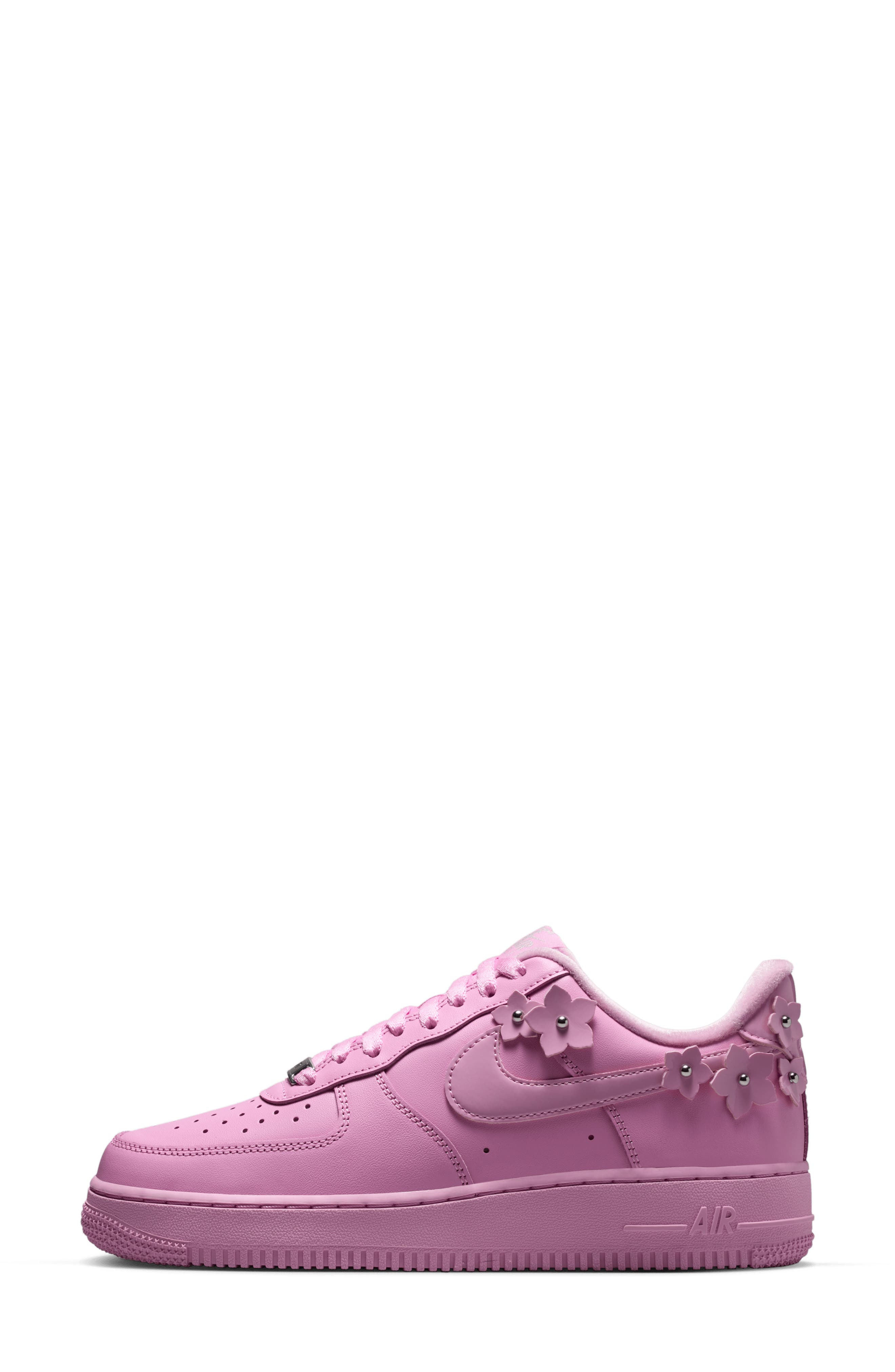 Air Force 1 '07 Sneaker, Alternate, color, PINK RISE/ PINK/ SILVER