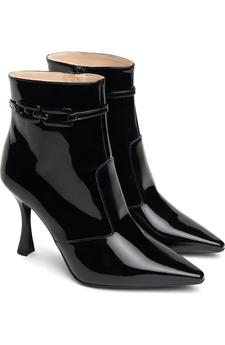 NeroGiardini Pointed Toe Bootie, Main, color, Black