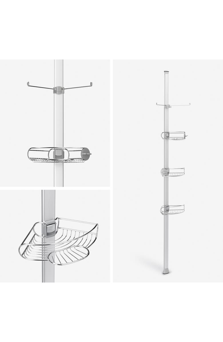 simplehuman Tension Shower Caddy, Alternate, color, 