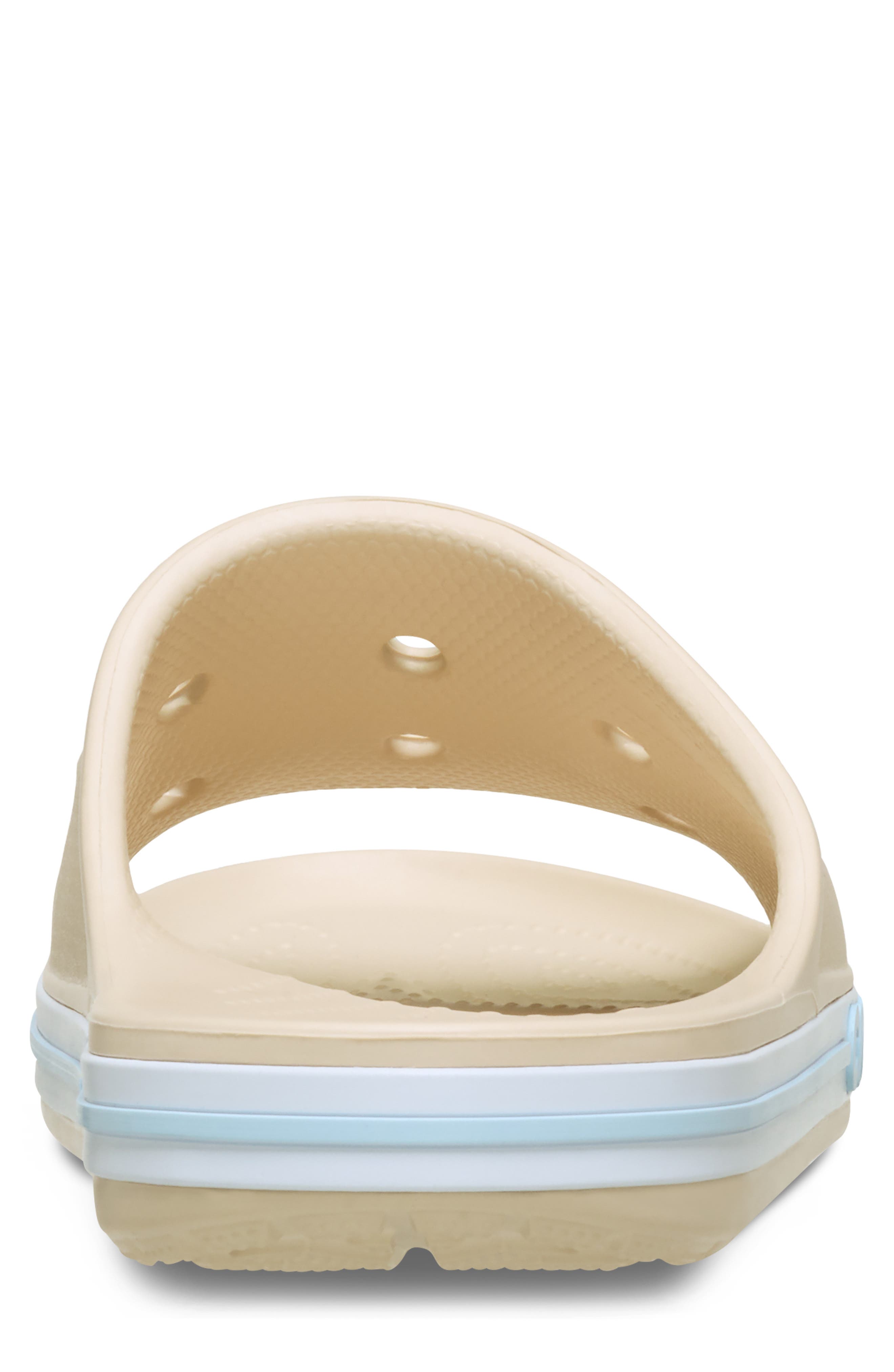 CROCS Bayaband Slide Sandal, Alternate, color, Winter White/ Multi