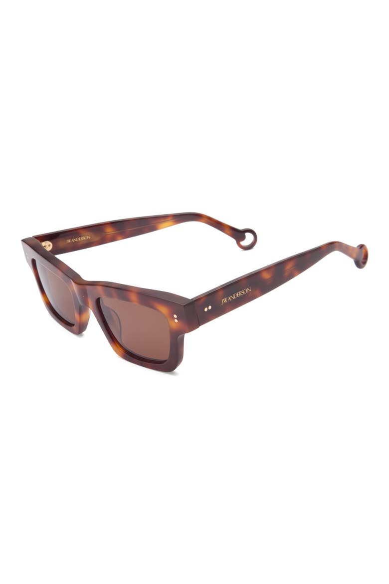 Rectangular Sunglasses, Alternate, color, HAVANA 366