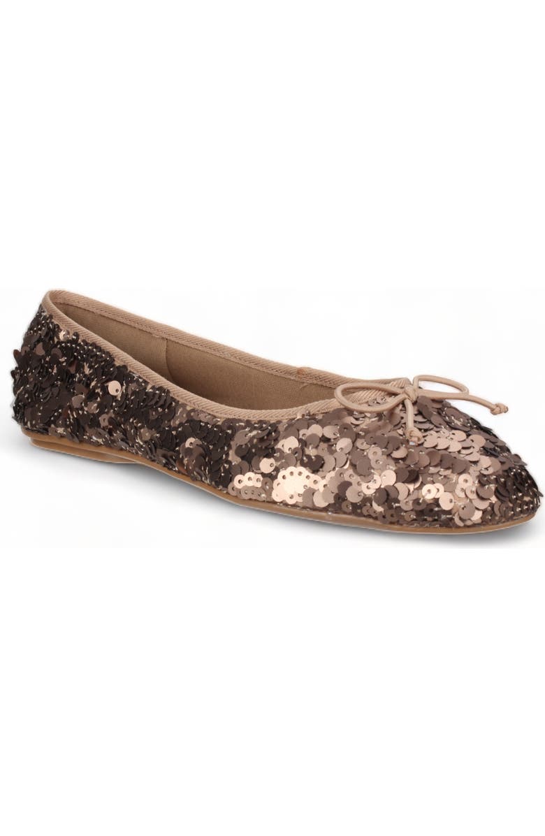 Love Rio Allegra Sequin Ballet Flat, Main, color, Copper