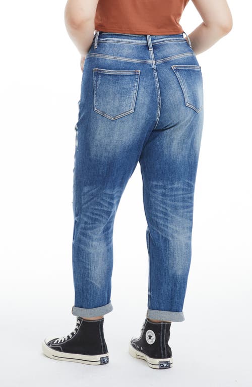 Bayeas Painted High Waist Cuff Mom Jeans