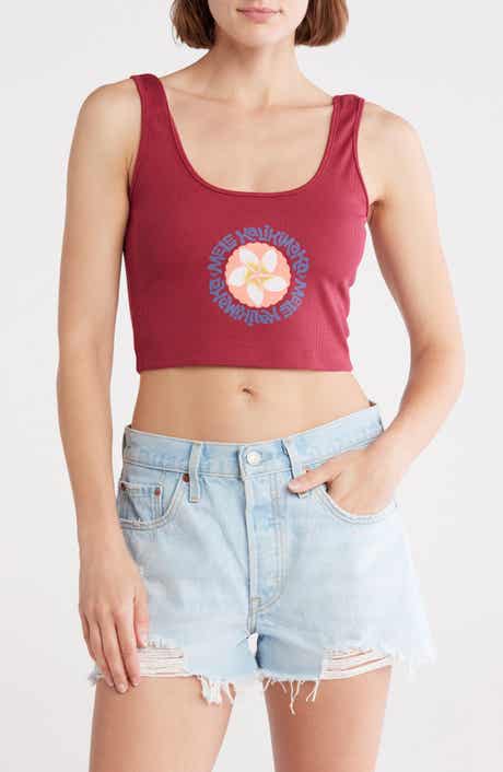 Roxy Mele Script Dive In Graphic Tank