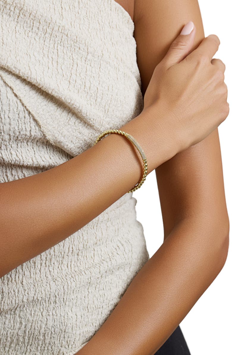 ATHRA LUXE Modern Muse Beaded Cuff Bracelet, Alternate, color, 