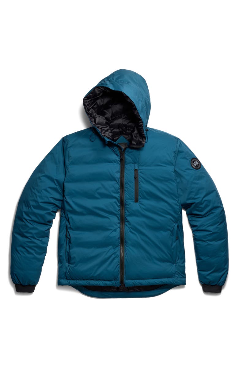 Canada Goose Lodge Packable Down Hooded Jacket, Alternate, color, Guard Blue - Bleu Garde