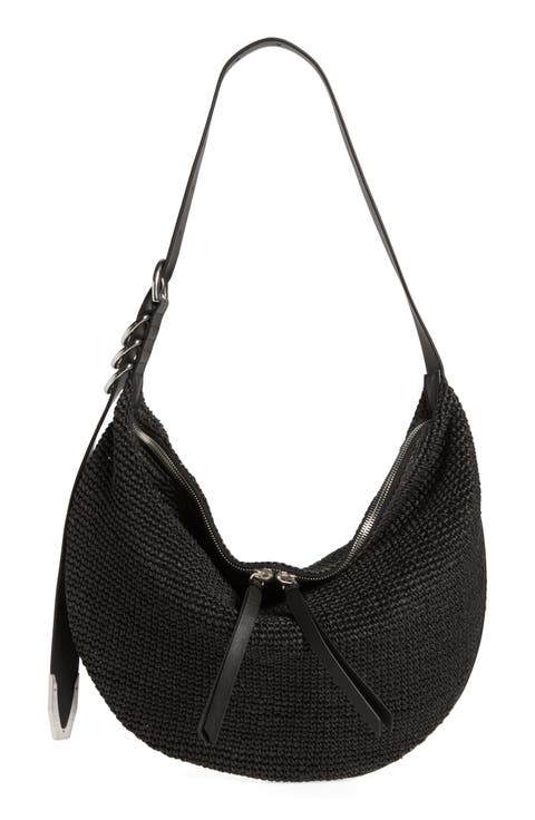 Spire Straw Hobo Bag