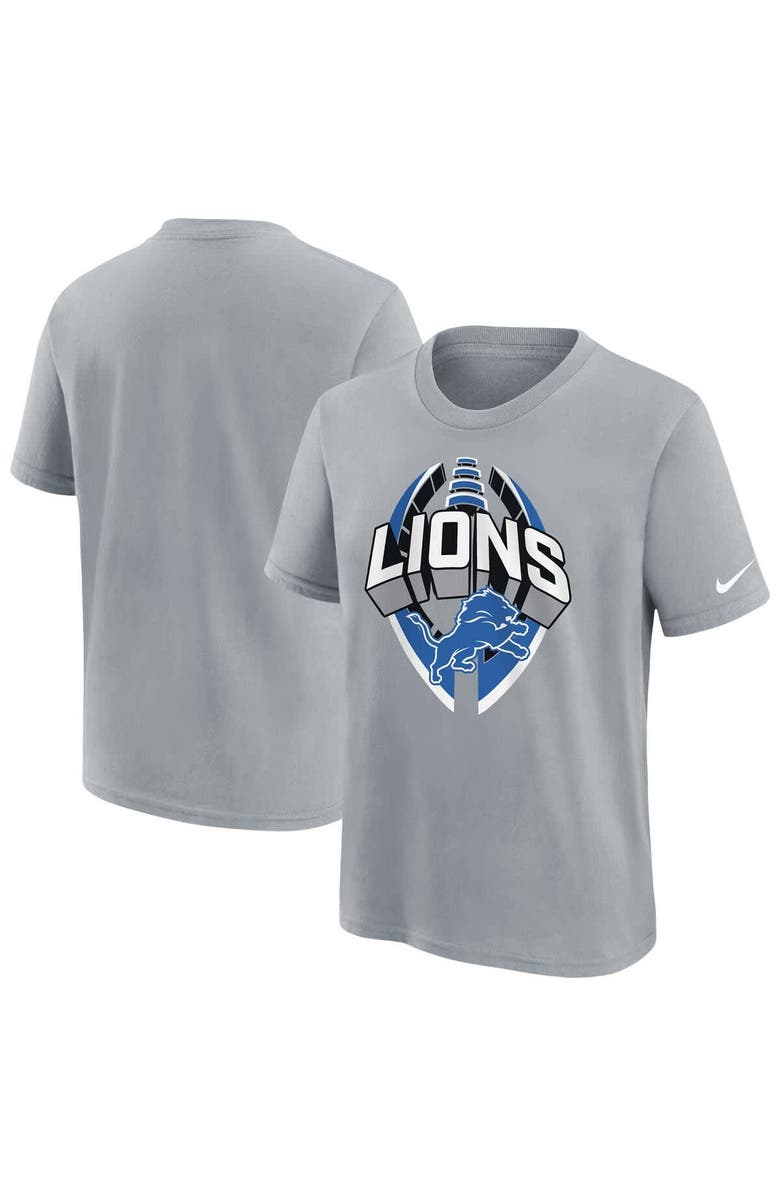 Nike Youth Nike Gray Detroit Lions Icon Legend T-Shirt, Main, color, Gray