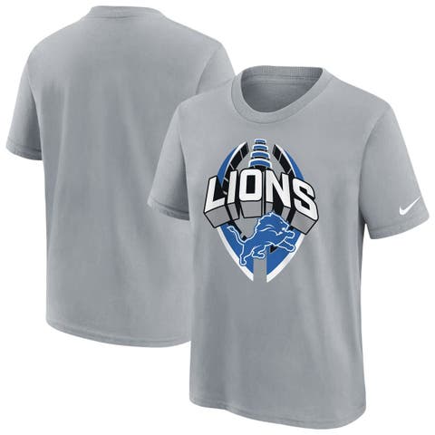 Youth Nike Gray Detroit Lions Icon Legend T-Shirt