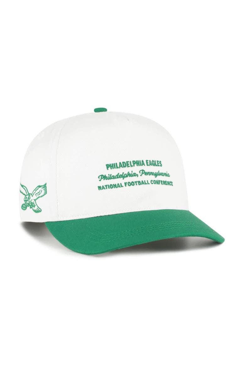 Men's '47  White Philadelphia Eagles Contemporary Two-Tone Hitch Adjustable Hat, Main, color, White