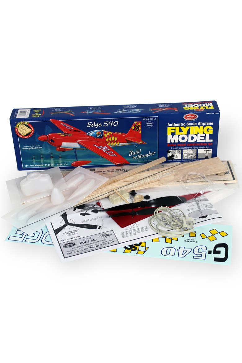 Edge 540 Build-By-Number Flying Model Kit 703, Alternate, color, Multicolored
