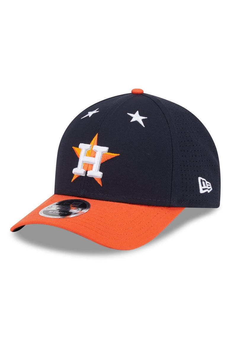Men's New Era Navy/Orange  Houston Astros 2025 MLB All-Star Game 9FORTY M-Crown Adjustable Hat, Alternate, color, Navy