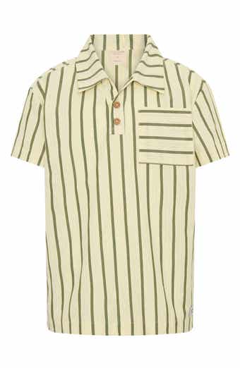 Kids' Vertical Stripe Polo Shirt