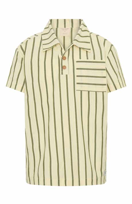 Kids' Vertical Stripe Polo Shirt