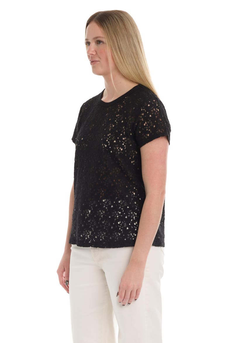 Baby Fit Lace Tee, Alternate, color, Black