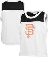 '47 Women's '47 White San Francisco Giants Premier Zoey Waist Length Tank Top