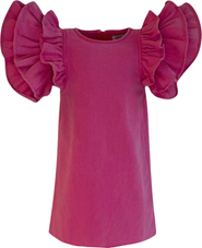 Lola + The Boys Princess Ruffle Denim Dress