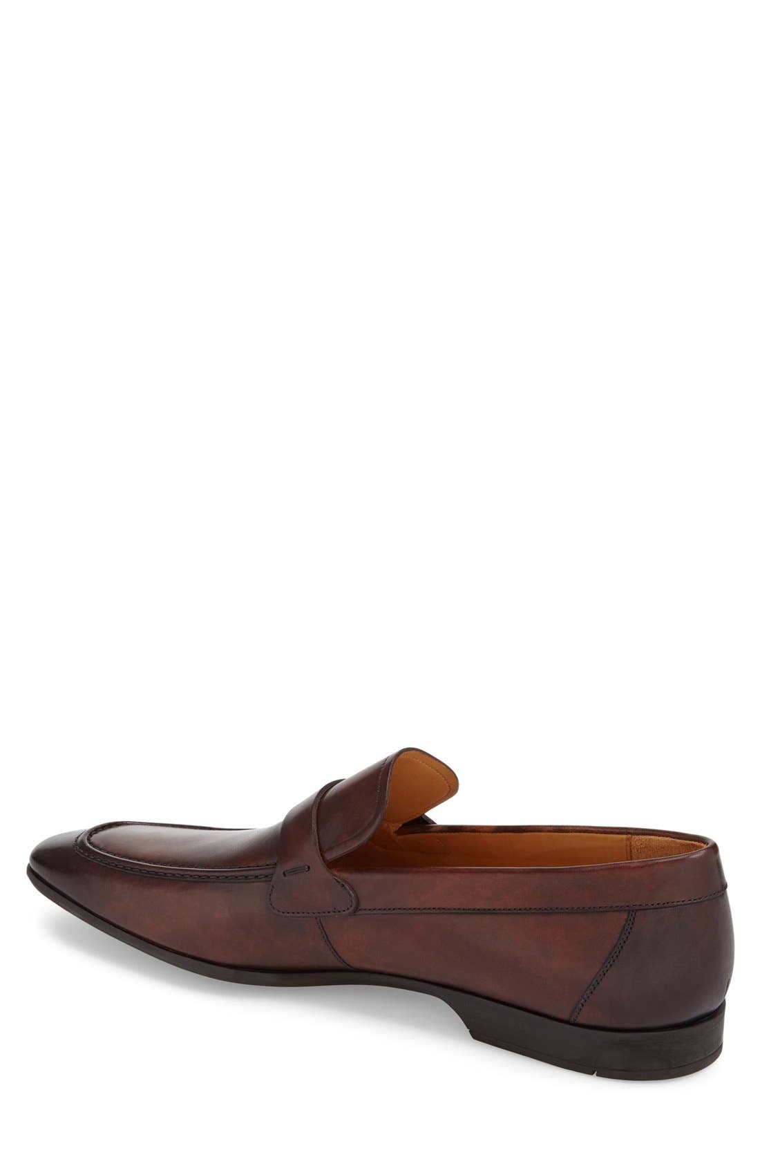 'Lino' Loafer, Alternate, color, MID BROWN