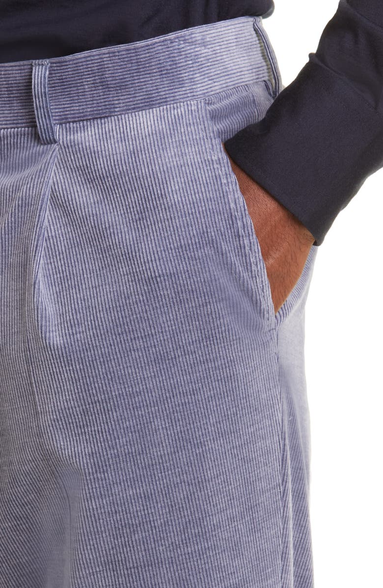 Brunello Cucinelli Men's Pleated Leisure Fit Corduroy Pants, Alternate, color,