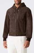 Mackage Sylas Hooded Suede Jacket