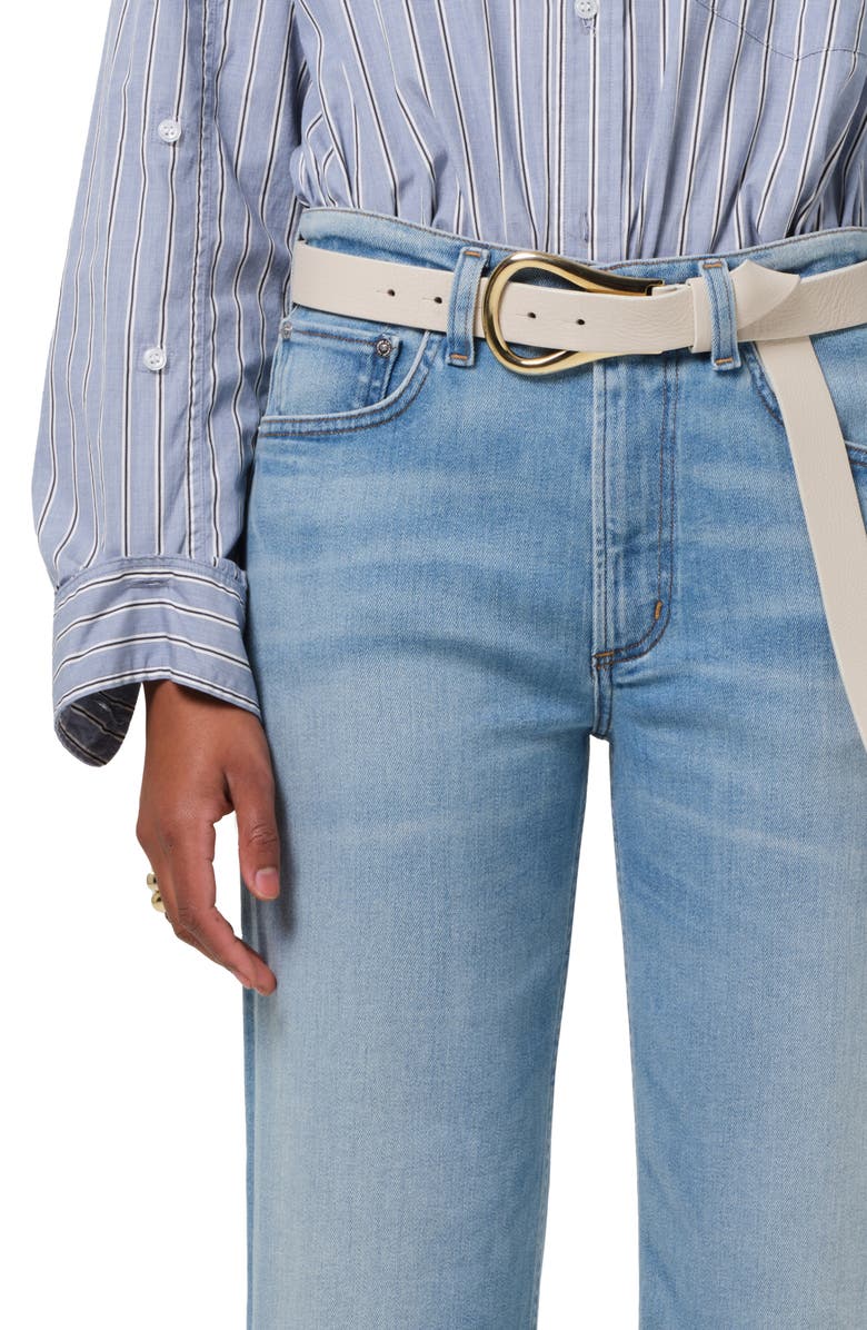 Citizens of Humanity Palma High Waist Raw Hem Straight Leg Jeans, Alternate, color, Lisbon (Light Indigo)