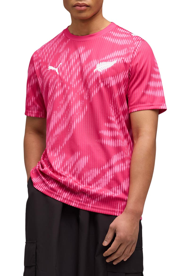 x NZ x Salehe Bembury Jersey, Main, color, PUMA PINK/ PUMA WHITE