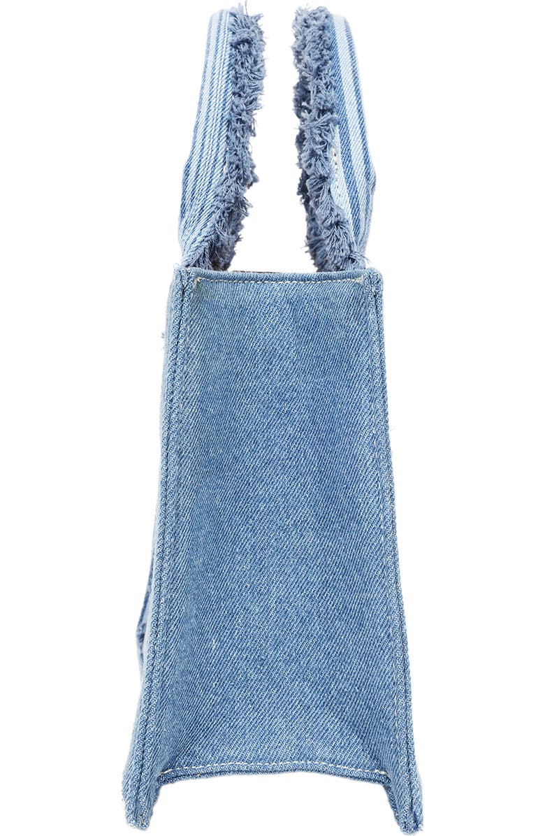 True Religion Multistripe Modern Tote, Alternate, color, Denim/ Blue