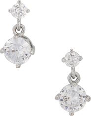 NORDSTROM RACK Dainty Cubic Zirconia Drop Stud Earrings