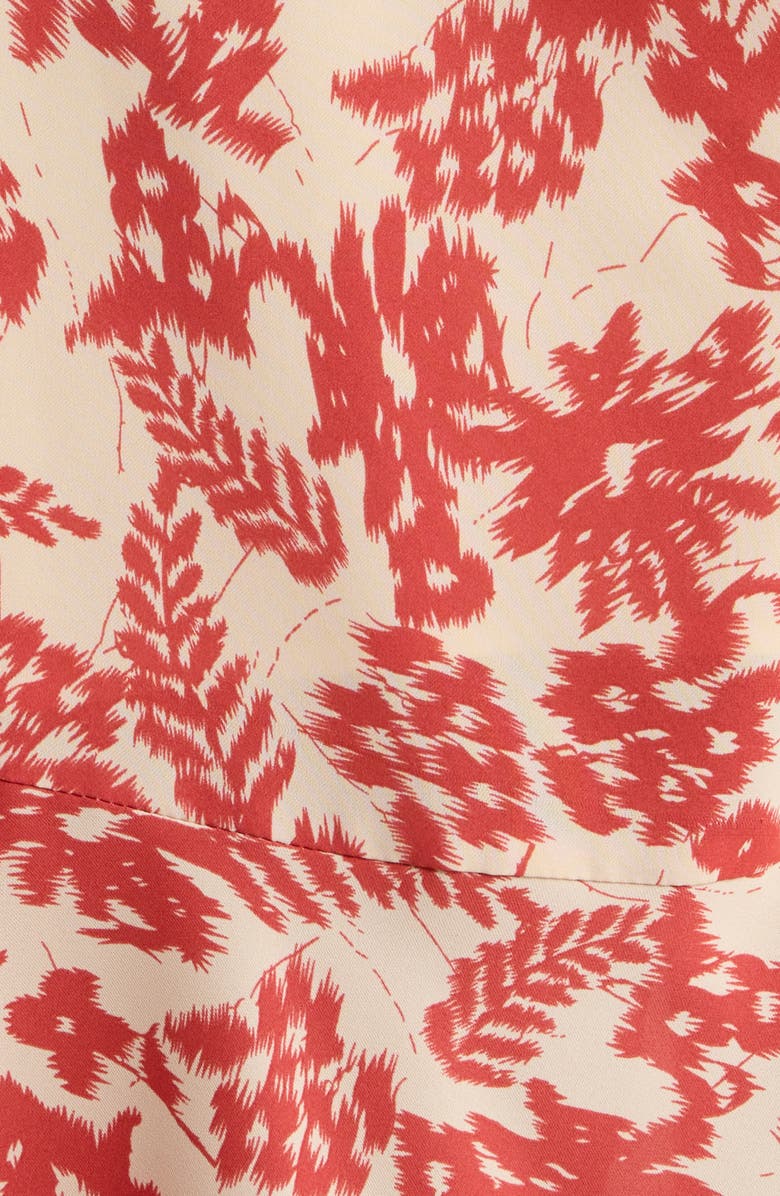 SUGARLIPS Nadia Ruched Maxi Dress, Alternate, color, White-Red