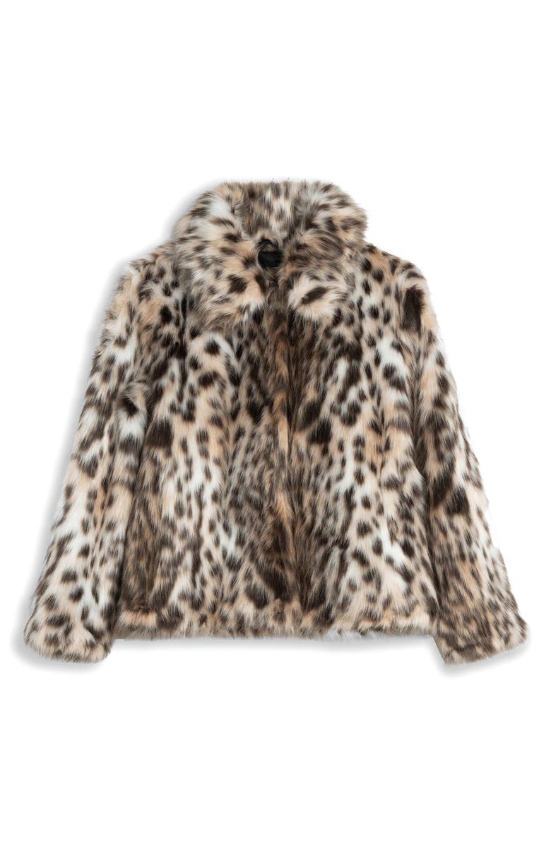 Noize Laurianne Faux Fur Coat, Alternate, color, Off White Animal